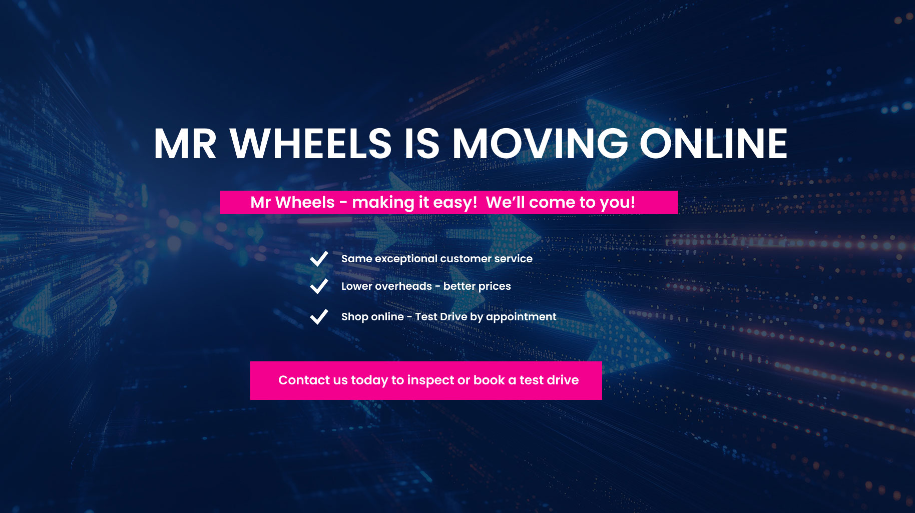 Mr Wheels Banner